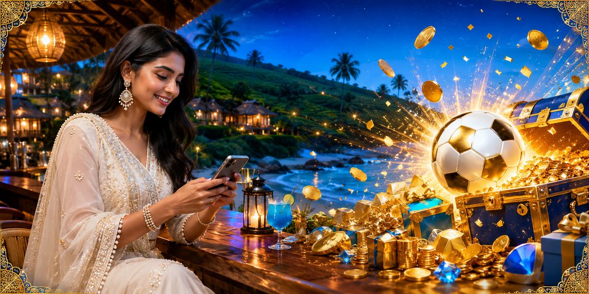 সিলেটের চা বাগানের পটভূমিতে মোবাইলে অনলাইন গেমস খেলছেন একজন ব্যবহারকারী